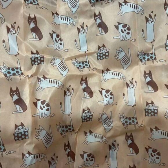 Cartoon Cat Reusable Shopping Tote - Picture 2 of 7